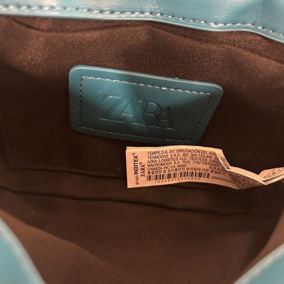 ZARA Quilted Chain Shoulder Bag Purse - Picture 10 of 12